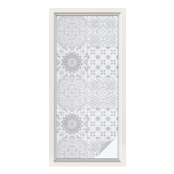 Pellicola adesiva effetto vetrata colorata Eleganza classica