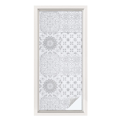 Pellicola adesiva effetto vetrata colorata Eleganza classica