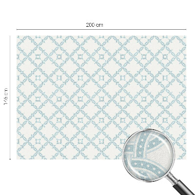 Pellicola per vetri effetto ghiaccio colorato Geometria blu