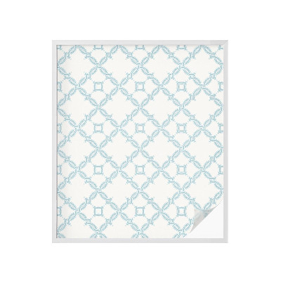 Pellicola per vetri effetto ghiaccio colorato Geometria blu