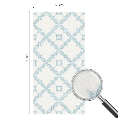 Pellicola per vetri effetto ghiaccio colorato Geometria blu