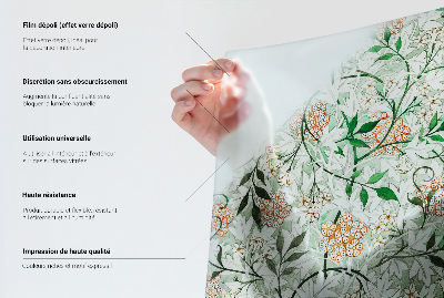 Pellicola decorativa per vetri Simmetria floreale