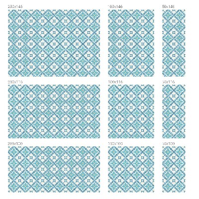 Pellicola per vetri effetto vetrata Simmetria classica
