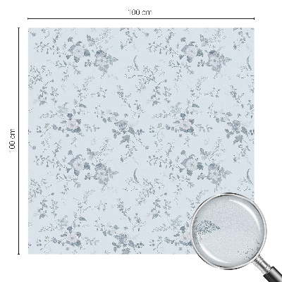 Pellicola per vetri privacy Fiori sottili