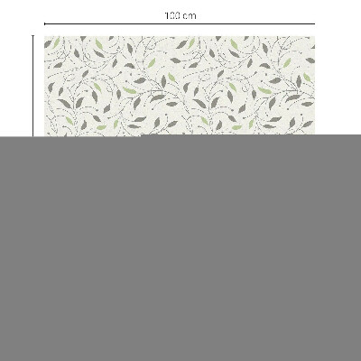 Pellicola adesiva effetto vetrata colorata Foglie di germogli