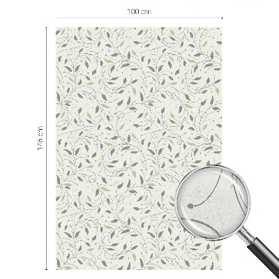 Pellicola adesiva effetto vetrata colorata Foglie di germogli