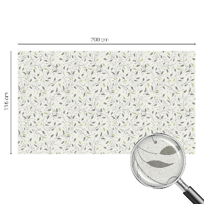 Pellicola adesiva effetto vetrata colorata Foglie di germogli