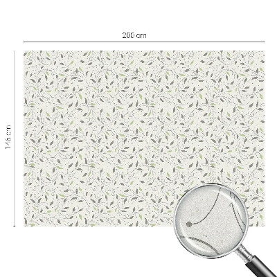 Pellicola adesiva effetto vetrata colorata Foglie di germogli