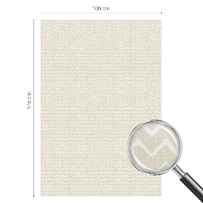 Pellicola per vetri effetto ghiaccio colorato Zigzag beige