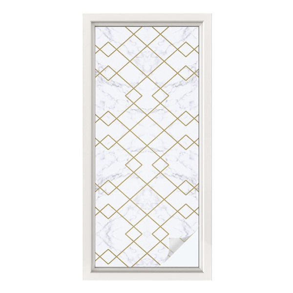 Pellicola per vetri effetto vetrata Linee geometriche