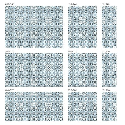 Pellicola per vetri effetto ghiaccio colorato Motivi geometrici