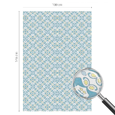 Pellicola per vetri effetto vetrata Rosette geometriche