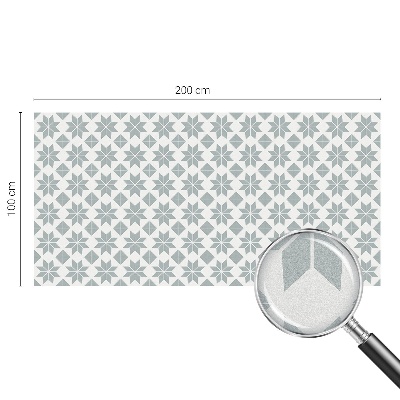 Pellicola adesiva effetto vetrata colorata Stelle geometriche