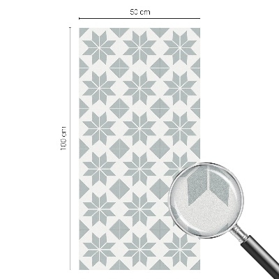 Pellicola adesiva effetto vetrata colorata Stelle geometriche