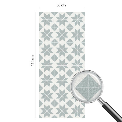 Pellicola adesiva effetto vetrata colorata Stelle geometriche