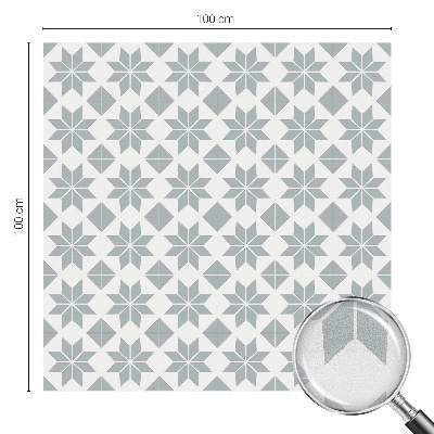 Pellicola adesiva effetto vetrata colorata Stelle geometriche