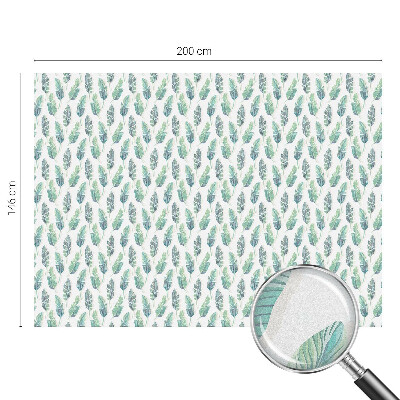 Pellicola per vetri effetto ghiaccio colorato Foglie tropicali