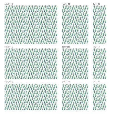 Pellicola per vetri effetto ghiaccio colorato Foglie tropicali