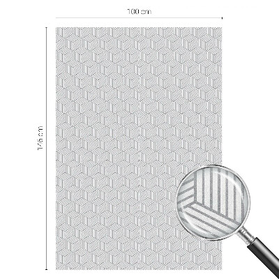 Pellicola decorativa per vetri Solidi esagonali