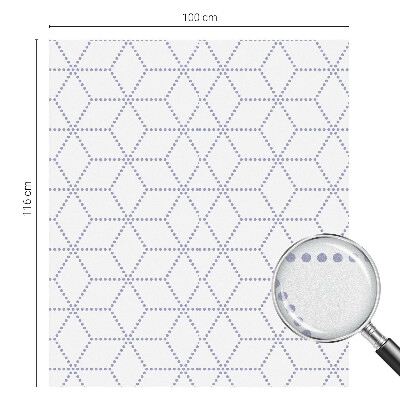 Pellicola per vetri effetto vetrata Rombi viola