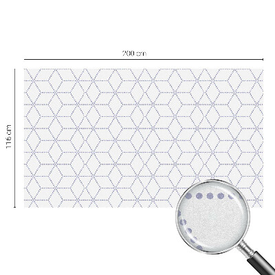 Pellicola per vetri effetto vetrata Rombi viola