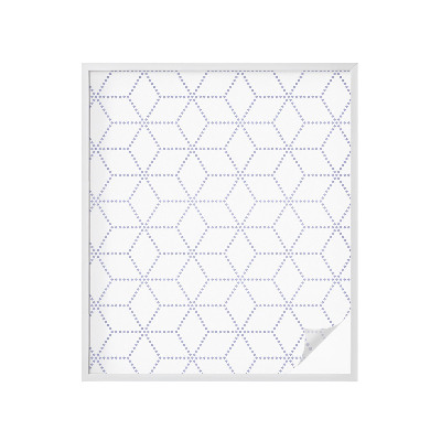 Pellicola per vetri effetto vetrata Rombi viola