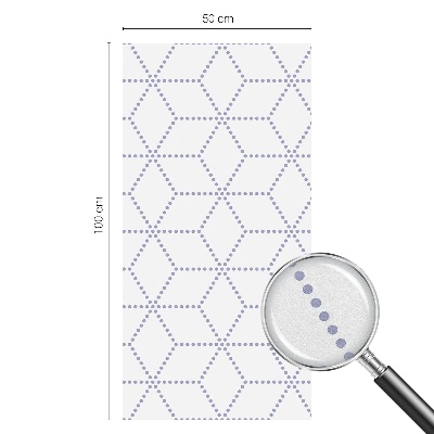 Pellicola per vetri effetto vetrata Rombi viola