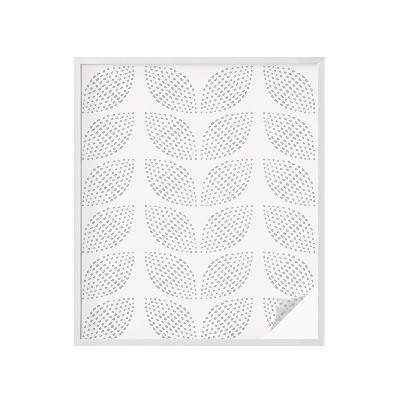 Pellicola per vetri effetto ghiaccio colorato Foglie punteggiate