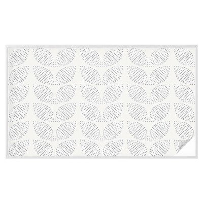 Pellicola per vetri effetto ghiaccio colorato Foglie punteggiate