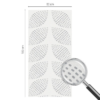 Pellicola per vetri effetto ghiaccio colorato Foglie punteggiate