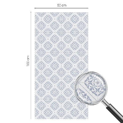 Pellicola per vetri effetto vetrata Rosette delicate