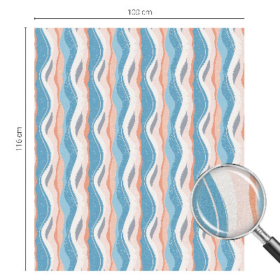 Pellicola adesiva effetto vetrata colorata Ritmo ondulato