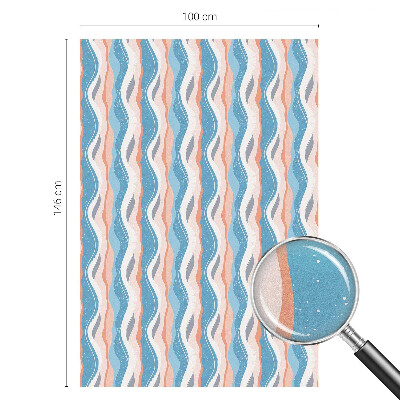 Pellicola adesiva effetto vetrata colorata Ritmo ondulato