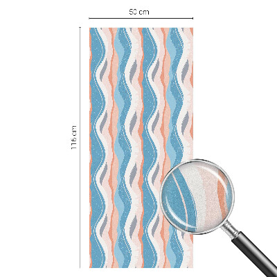 Pellicola adesiva effetto vetrata colorata Ritmo ondulato