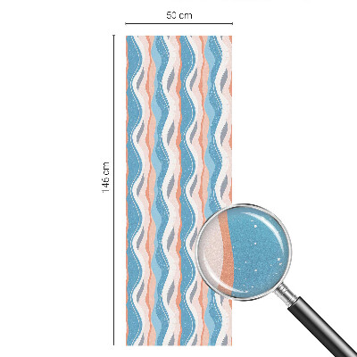 Pellicola adesiva effetto vetrata colorata Ritmo ondulato