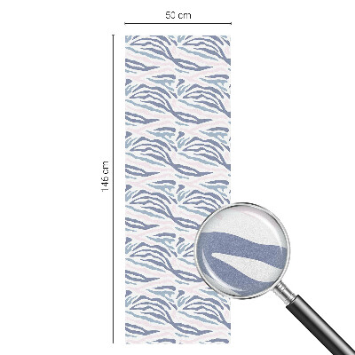 Pellicola per vetri effetto ghiaccio colorato Motivo zebrato