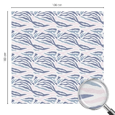 Pellicola per vetri effetto ghiaccio colorato Motivo zebrato