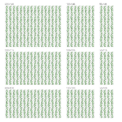 Pellicola per vetri privacy Ghirlande verdi