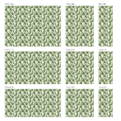 Pellicola per vetri effetto ghiaccio colorato Foglie verdi