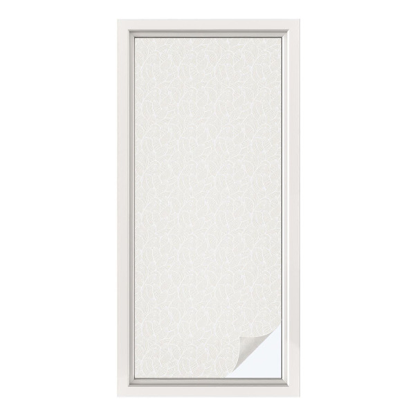 Pellicola adesiva effetto vetrata colorata Ornamento vegetale