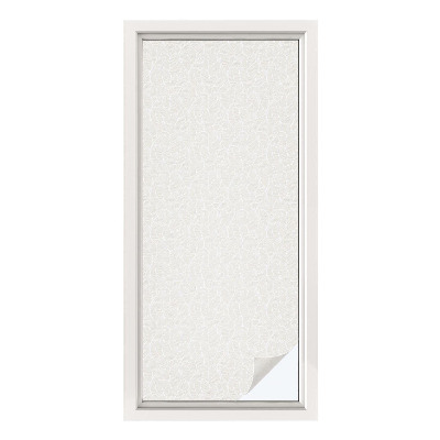 Pellicola adesiva effetto vetrata colorata Ornamento vegetale