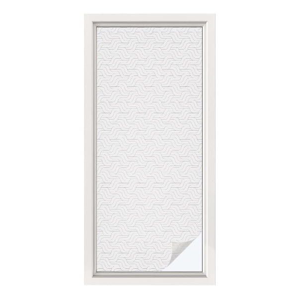 Pellicola decorativa per vetri Linee ondulate