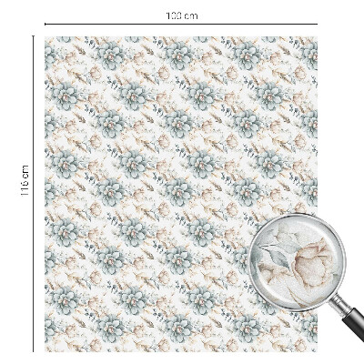 Pellicola per vetri effetto vetrata Eleganza floreale