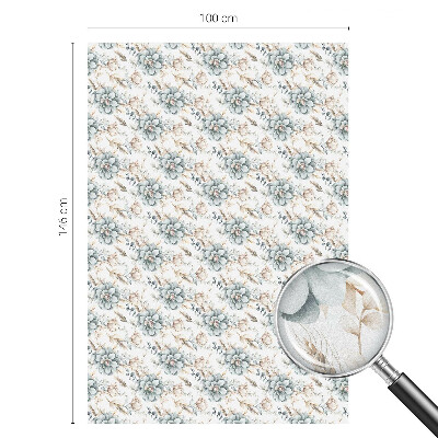 Pellicola per vetri effetto vetrata Eleganza floreale