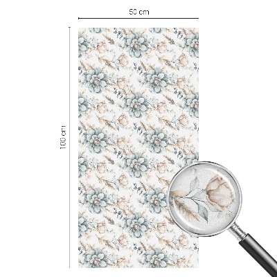 Pellicola per vetri effetto vetrata Eleganza floreale