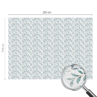 Pellicola per vetri effetto ghiaccio colorato Foglie idilliache