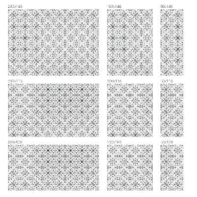 Pellicola adesiva effetto vetrata colorata Ornamenti simmetrici