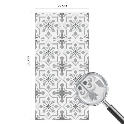 Pellicola adesiva effetto vetrata colorata Ornamenti simmetrici