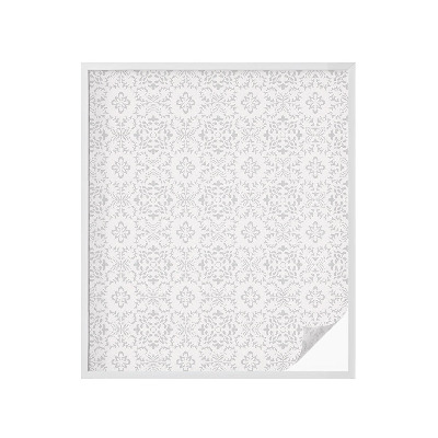 Pellicola per vetri effetto ghiaccio colorato Ornamenti vegetali