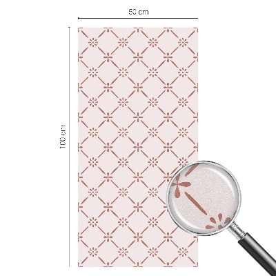 Pellicola adesiva effetto vetrata colorata Motivi floreali